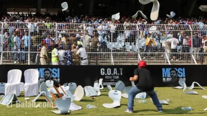 Police Detain Messi’s India Tour Organizer After Fans Vandalize Seats