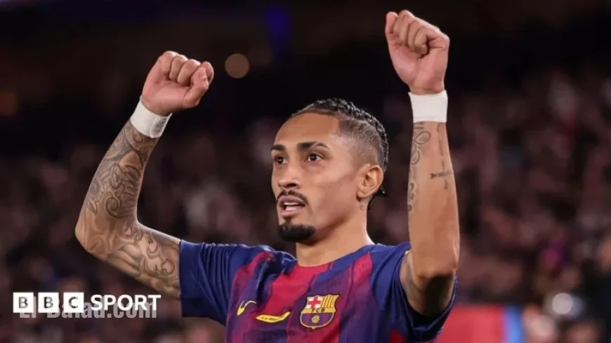 Raphinha’s Brace Seals Barcelona’s 2-0 Win Over Osasuna, Extending Lead