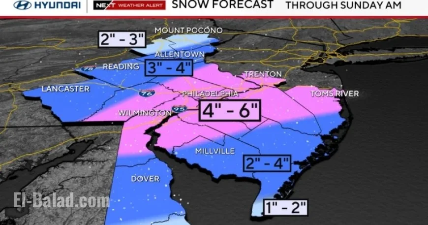 Winter Storm Warning: Measurable Snowfall Hits Philadelphia Area – Forecast Inside