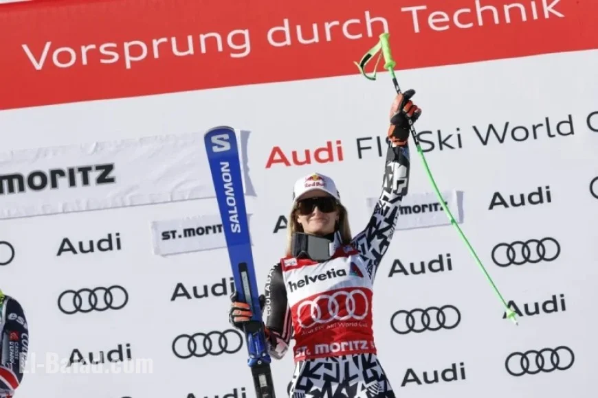 Robinson Triumphs in Her First World Cup Super G Victory