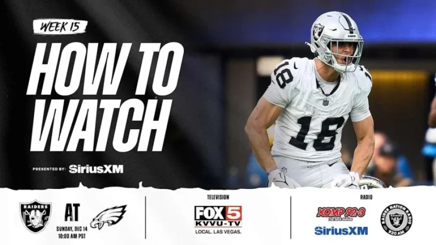 Watch Las Vegas Raiders vs. Philadelphia Eagles Live on December 14, 2025