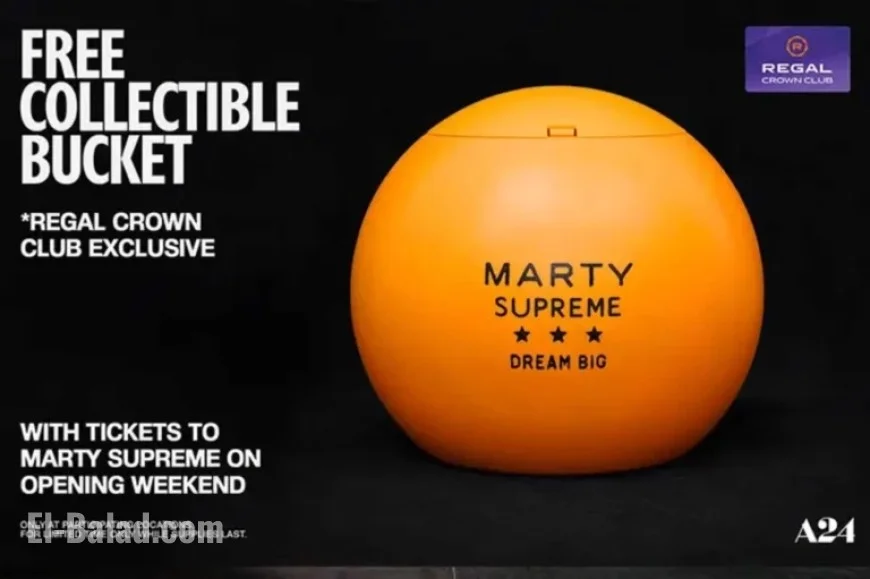 Get a Free ‘Marty Supreme’ Popcorn Bucket with Regal Crown Club