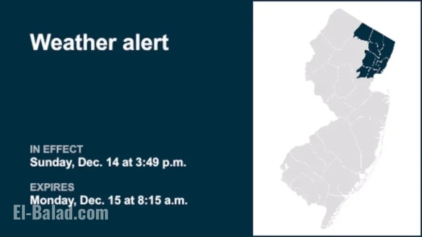 Weather Alert for 5 N.J. Counties Extended Until Monday Morning