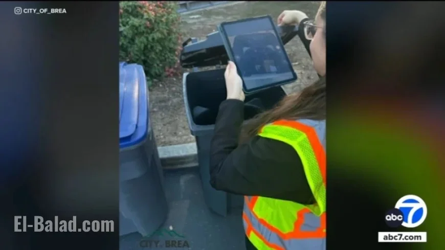 Brea Warns Residents on Trash Bin Misuse Violations