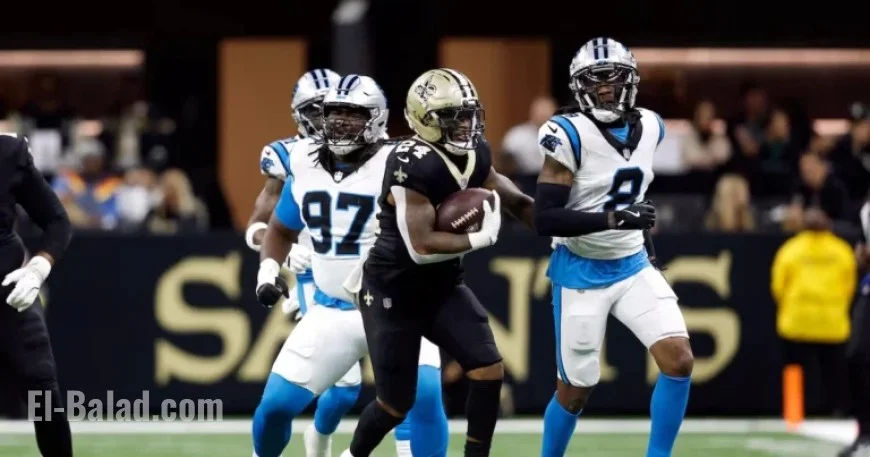 Saints’ RB Devin Neal Injures Hamstring Against Panthers