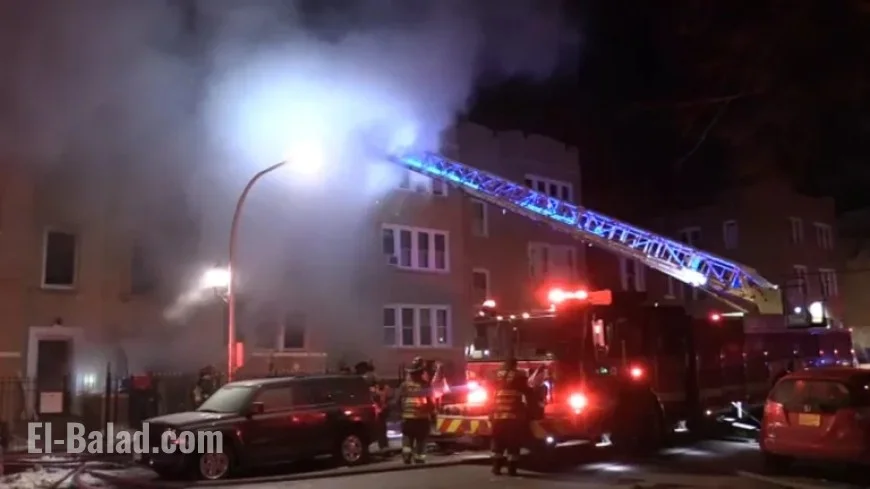 Chicago Firefighter Injured Battling Humboldt Park Blaze Near Lawndale and Division