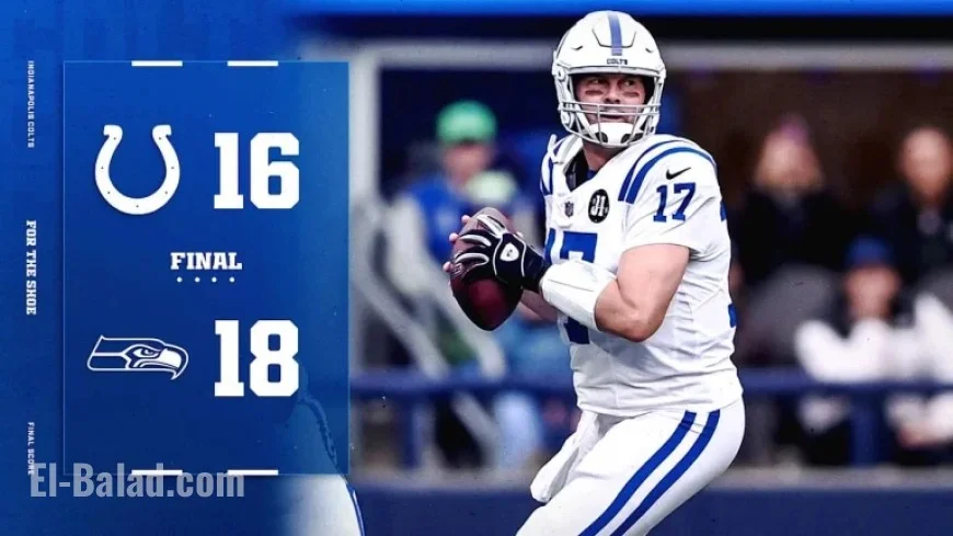 Seahawks’ Last-Second Field Goal Halts Philip Rivers’ Comeback in Colts’ Defeat