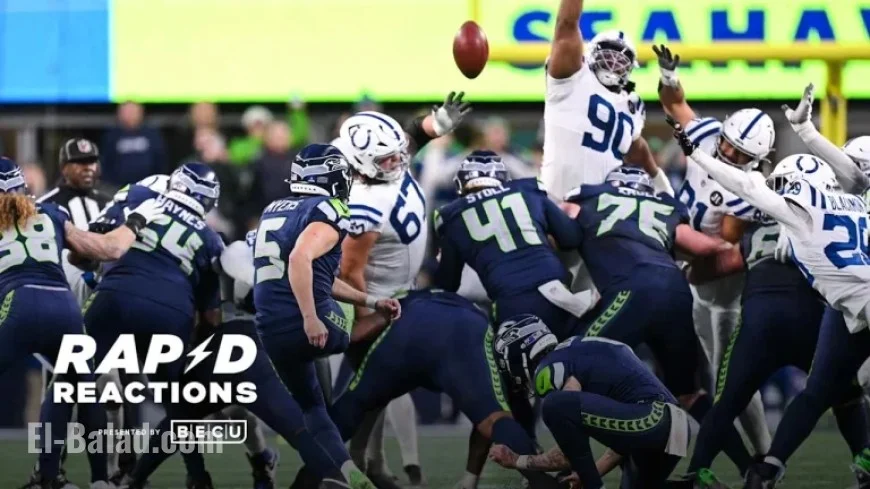 Seahawks Triumph Over Colts with Myers’ Six Field Goals and Strong Defense