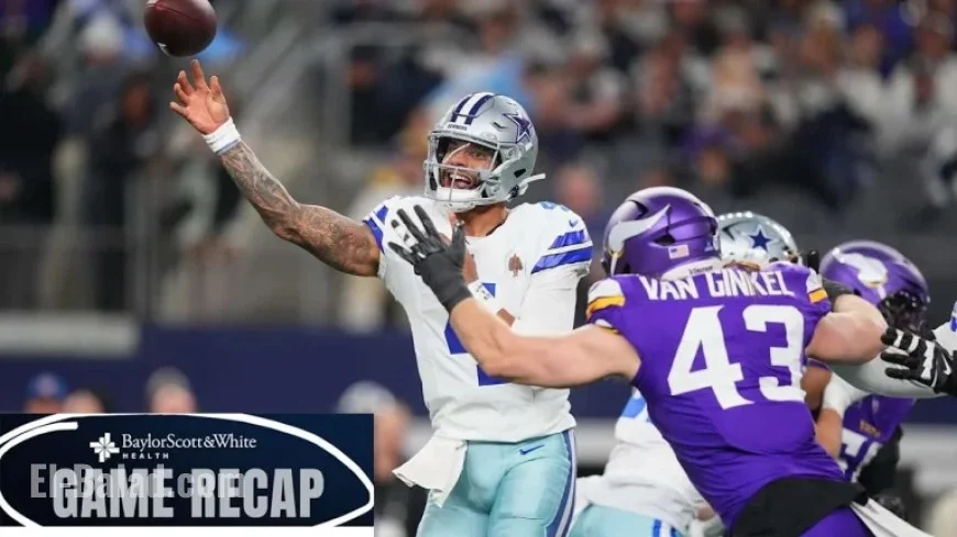 Vikings Triumph Over Cowboys with a 34-26 Victory