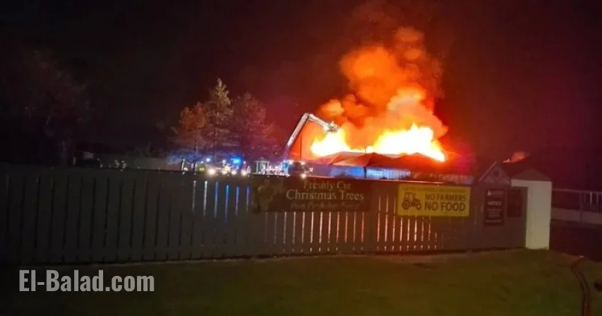 Massive Fire Engulfs and Destroys Popular Ayrshire Garden Centre