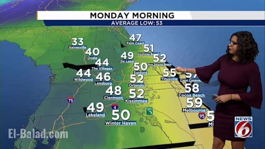 Dramatic Temperature Drop and Windy Conditions to Hit Central Florida Sunday Night