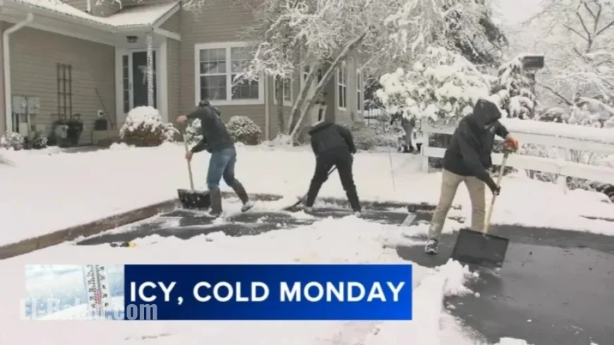 Snow Cleanup Ongoing While Icy Conditions Challenge Philadelphia Commuters