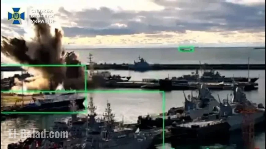 Ukraine Strikes Russian Submarine in Historic Black Sea Drone Attack