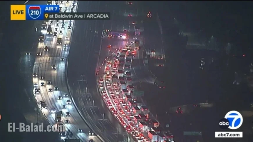 Deadly Crash Closes Multiple Lanes on 210 Freeway in Arcadia