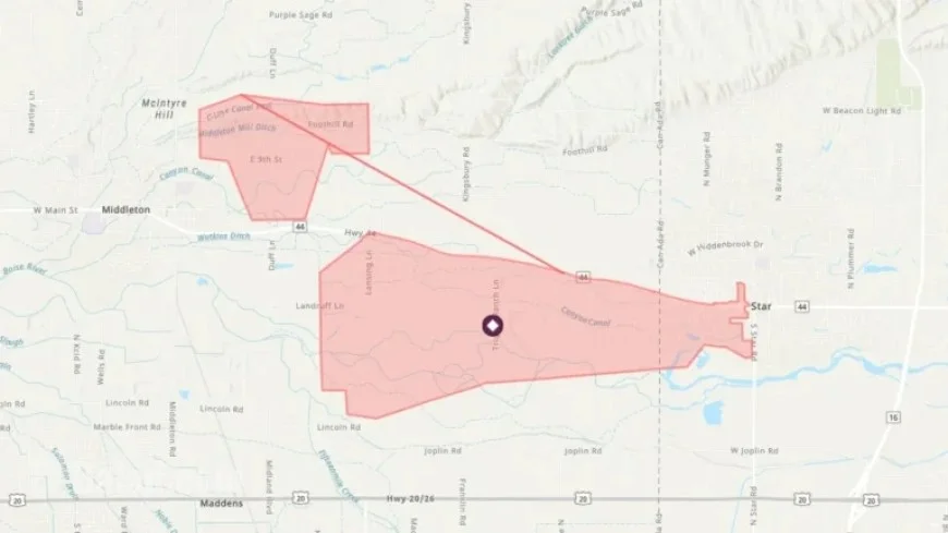 Power Outage Hits Over 1,700 Residents Near Star and Middleton