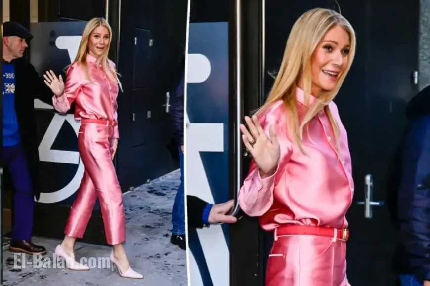 Gwyneth Paltrow Stuns in Bold All-Pink Outfit, Revisits Iconic Look