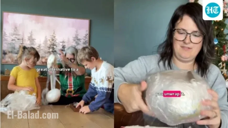 Saran Wrap Ball Game Gains Popularity at Christmas Parties: How to Play