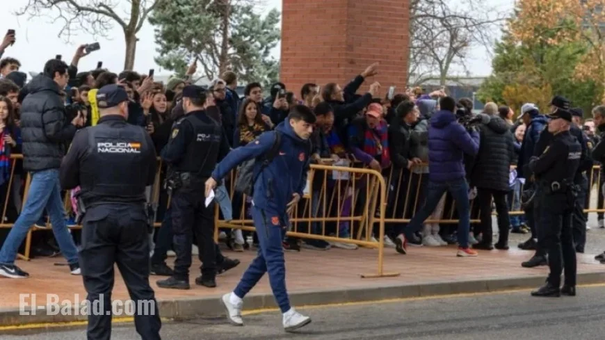 Barcelona Arrives in Guadalajara Amid Cold and Rain