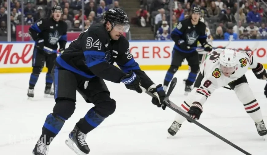 Blackhawks Face Tough Challenge Against Maple Leafs Without Bedard