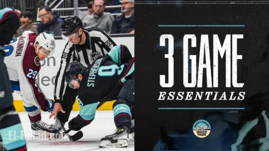 Avalanche Face Kraken Tonight: NHL Showdown at 7:00 p.m.