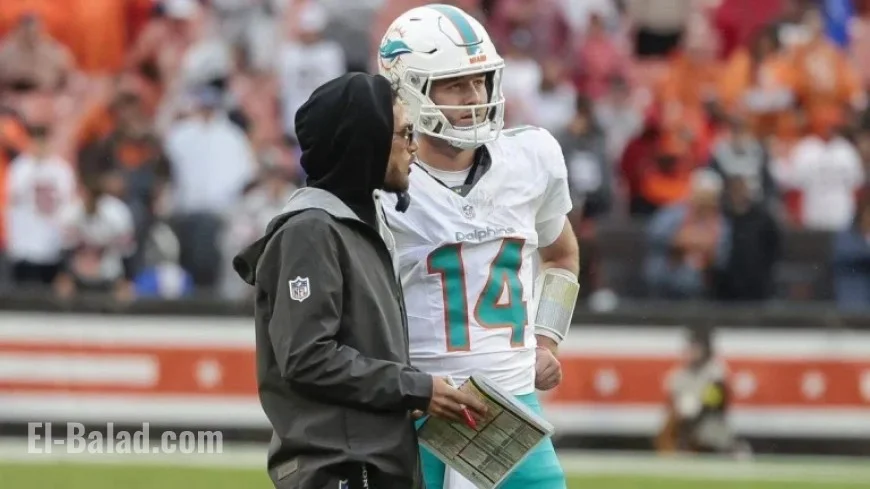 Miami Dolphins Bench QB Tua Tagovailoa; Ewers Set to Start