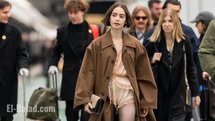 Lily Collins and Lily James Embrace Lingerie-Inspired Winter Fashion