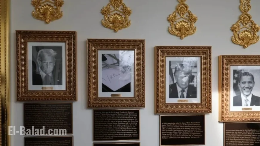 Trump Criticizes Presidential Rivals with White House Plaques