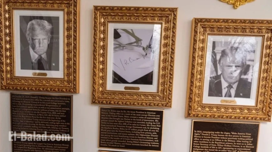 Trump’s New Plaques Criticize Biden, Obama, and George W. Bush