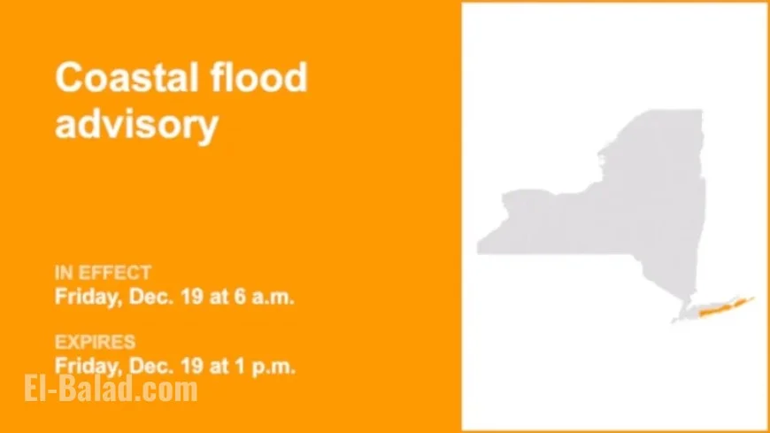 Southwest and Southeast Suffolk Face Coastal Flood Advisory This Friday