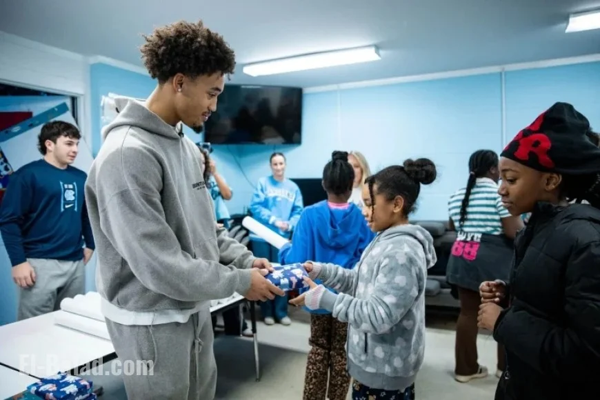 Lucas Highlights Santa Seth in UNC Athletics