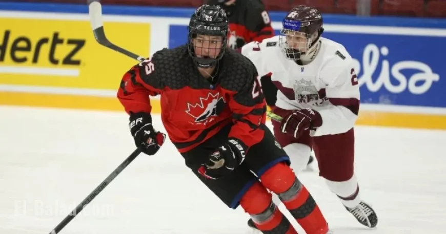Caleb Desnoyers Enhances Canada’s World Junior Camp with Golden Performance