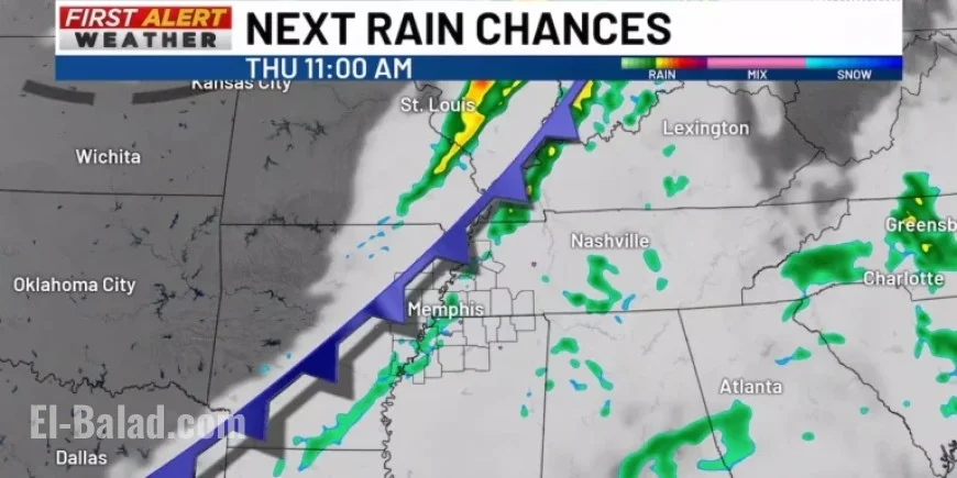 Weather Alert: Rain and Wind Expected Thursday, December 18, 2025