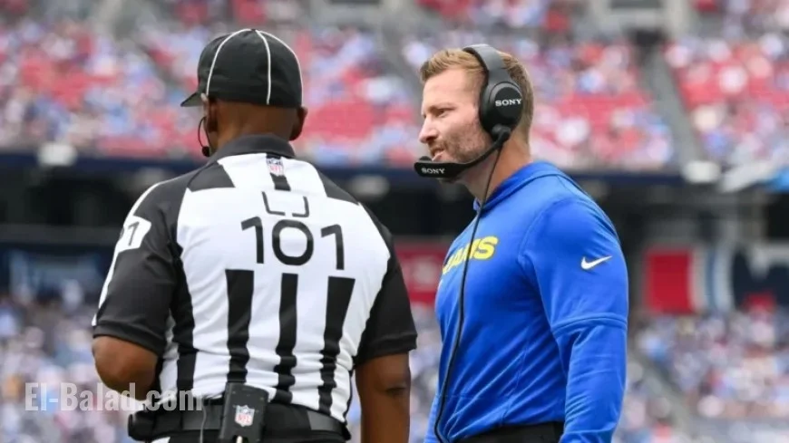 Rams Coach Sean McVay Critiques Officiating Decisions