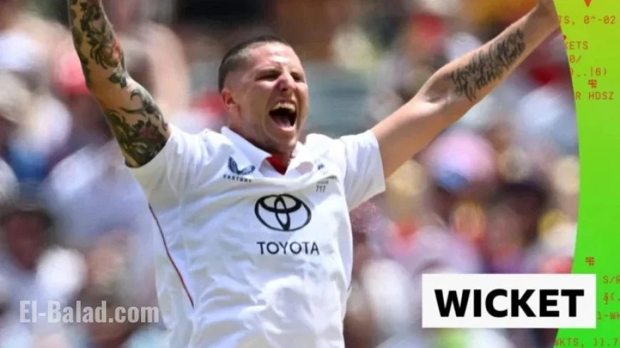 England Strikes as Australia Errs in Review