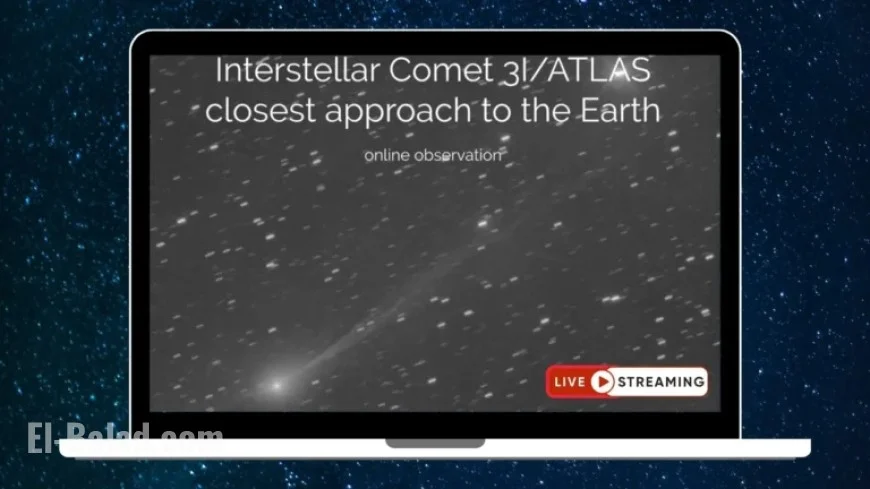 Live Stream Tonight: Interstellar Comet 3I/ATLAS Makes Closest Earth Approach