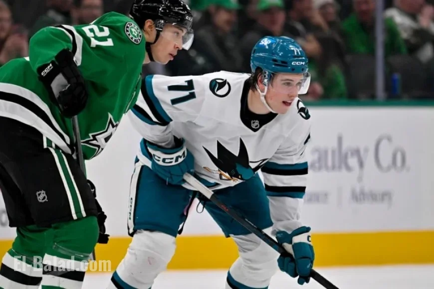 Stars Confront Celebrini in Upset Against Sharks