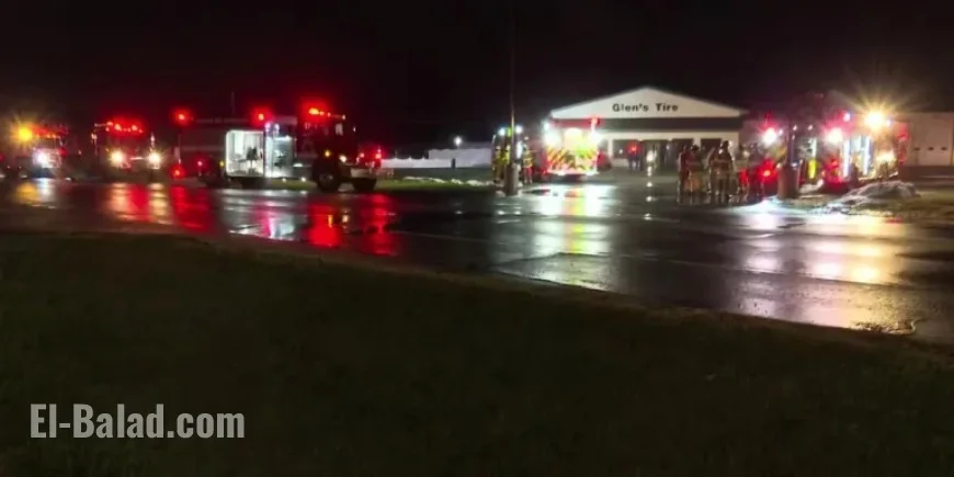 Glen’s Tire Shop in Nappanee Damaged by Fire