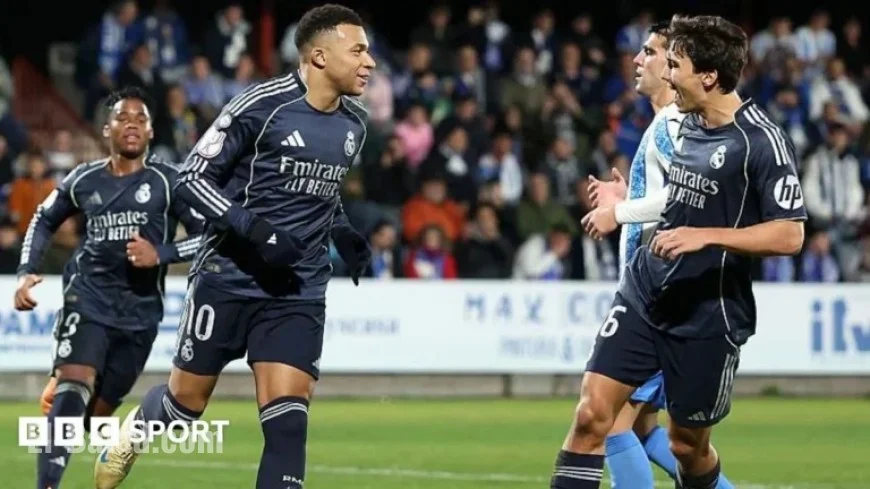 Real Madrid Triumphs 3-2 Over Talavera; Mbappe Nears Ronaldo’s Record