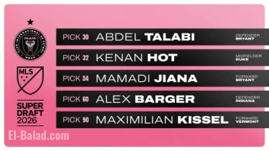 Inter Miami CF Drafts Five Players in 2026 MLS SuperDraft