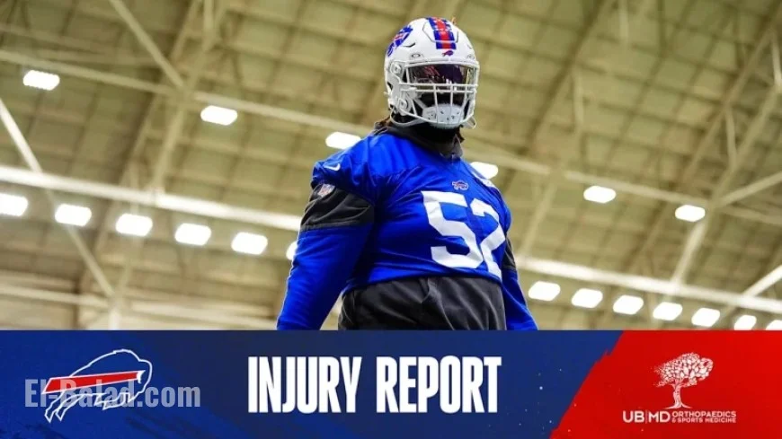 Buffalo Bills Release Injury Report Against Browns