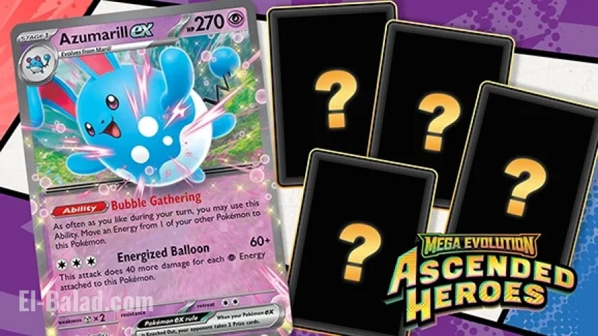 Koraidon ex, Azumarill ex, Groudon Highlight Mega Evolution—Ascended Heroes