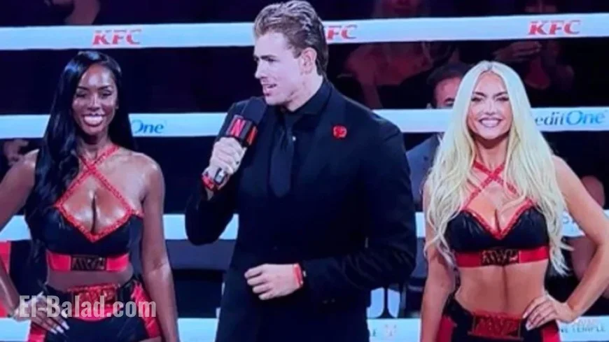 Ring Girls Dazzle Fans at Jake Paul vs Anthony Joshua Match