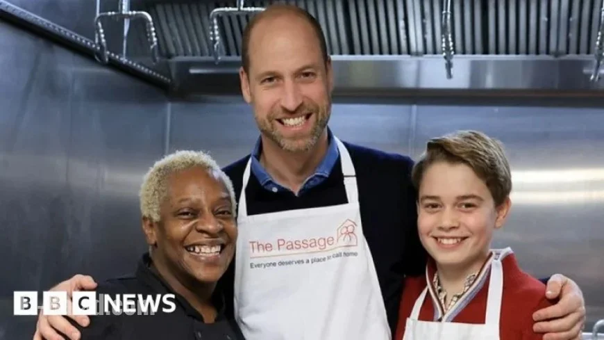 Prince William and George Cook Meal for the Homeless