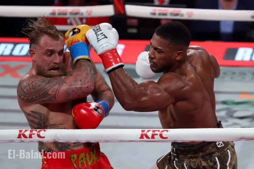 Anthony Joshua Knocks Out Jake Paul, Breaking His Jaw