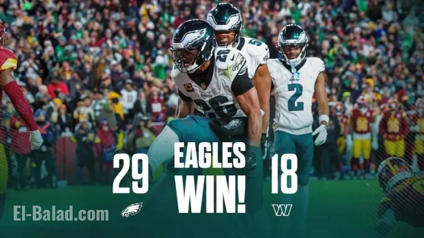 Eagles Triumph Over Commanders 29-18: Game Recap