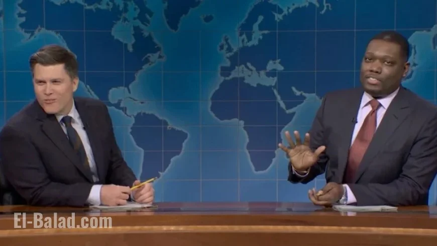 Michael Che Pranks Colin Jost with Unscripted Joke Exchange