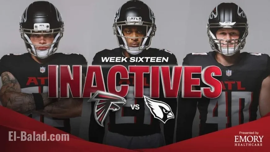 Week 16: Atlanta Falcons Announce Inactives Against Arizona Cardinals