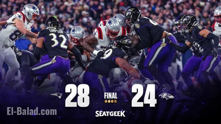 Ravens Lose Thrilling Primetime Clash to Patriots