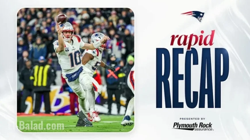 Maye Leads Patriots to 28-24 Victory Over Ravens, Secures Playoff Berth