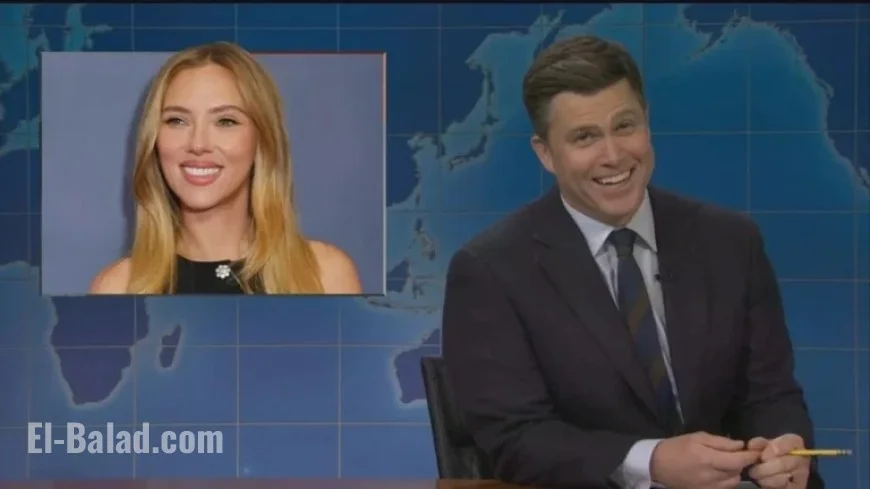 Colin Jost Shares Scarlett Johansson Joke in SNL Swap with Michael Che